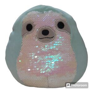 Squishmallow Aqua The Sloth Sequin Edition - 8 Inches Tall
